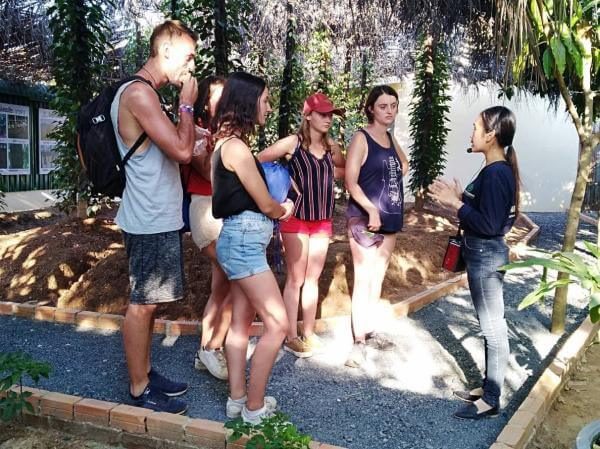 Visitors of the Kampot pepper tour.